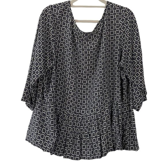 Label/Be Peplum 3/4 Sleeve Top  1X - Picture 1 of 3
